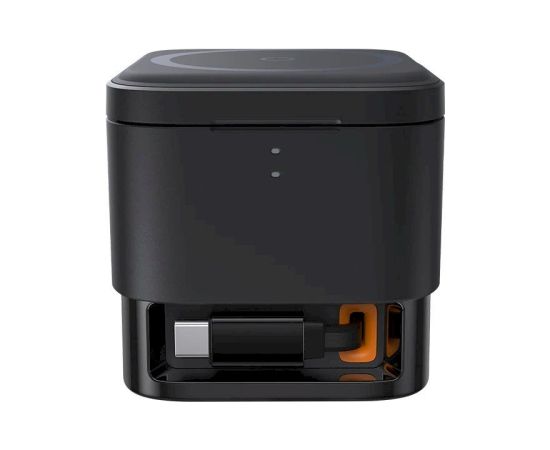 Baseus MagPro 3in1 Magnetic Wireless Charger Magnētiskais bezvadu lādētājs 25W / kosmiski melns Bezvadu telefonu lādētāji