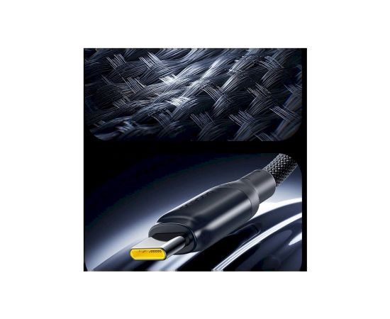Baseus PicoGo Fast Charging Data Cable Ātrās uzlādes un datu kabelis USB-C - USB-C 240W 2m / kosmiski melns Data USB kabeļi