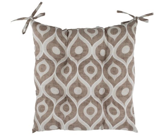 Cushion for chair LONETA NEW 40x40cm, beige motif Новинки Для дома и сада 