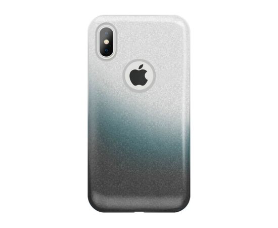 iLike Apple  iPhone X / iPhone XS Gradient Glitter 3in1 case Smoked Чехлы - альтернативные