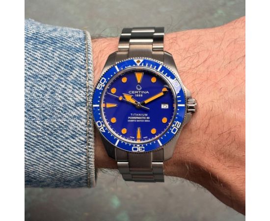 Certina DS Action Diver 38mm Powermatic 80 C048.807.44.041.00 Rokas pulksteņi 