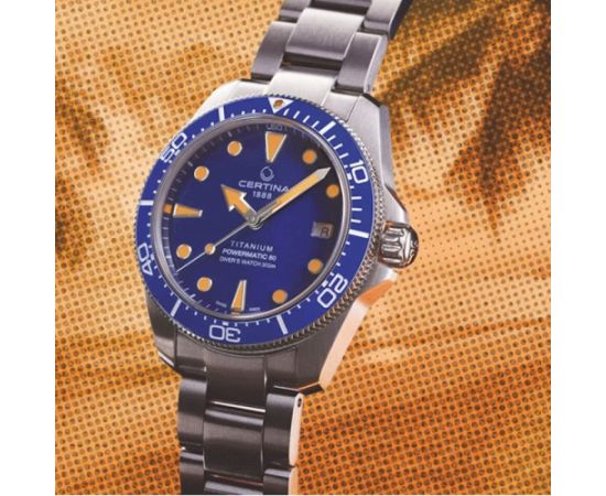 Certina DS Action Diver 38mm Powermatic 80 C048.807.44.041.00 Rokas pulksteņi 