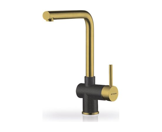 Pyramis KITCHEN TAP MANDOLIN PVD GOLD & PEARL BLACK STAIN 090928401 Для раковины