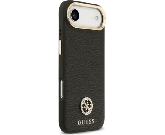 Case Guess Grained Strass Logo MagSafe Aizsargapvalks priekš iPhone Air / melns Neoriģinālie Maciņi