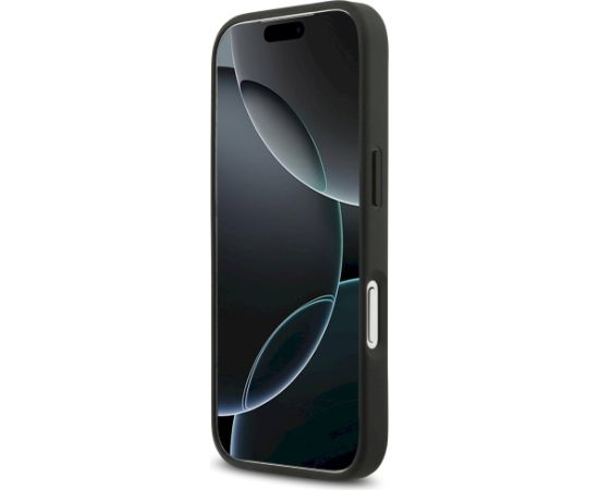 Case Guess Rhinestone Triangle Logo Aizsargapvalks priekš iPhone 17 Pro / melns Neoriģinālie Maciņi
