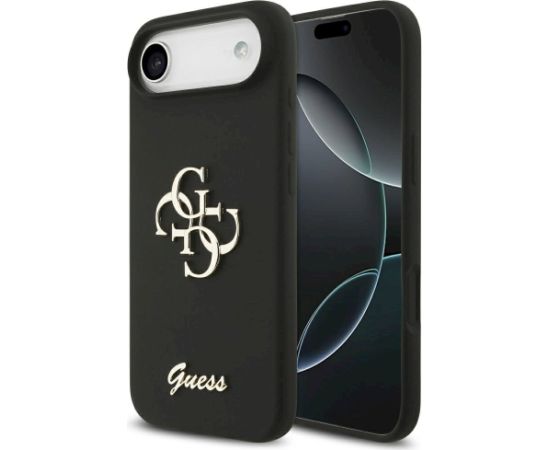 Guess Silicone Big 4G Script Case Защитный чехол для iPhone Air / чёрный Чехлы - альтернативные