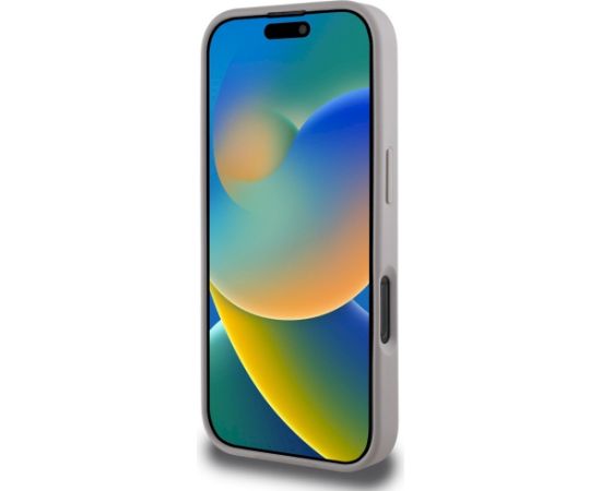 Case Guess Grained Roses Big 4G logo Aizsargapvalks priekš iPhone 16 Pro / violets Neoriģinālie Maciņi