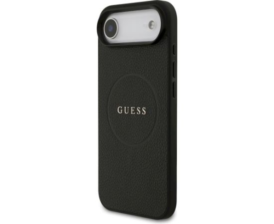 Guess Grained Ring MagSafe case Aizsargapvalks priekš iPhone Air / melns Neoriģinālie Maciņi