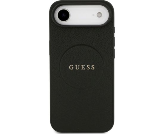 Guess Grained Ring MagSafe case Aizsargapvalks priekš iPhone Air / melns Neoriģinālie Maciņi
