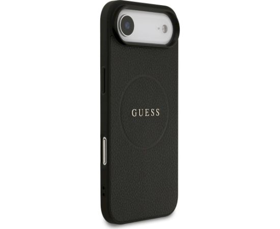 Guess Grained Ring MagSafe case Aizsargapvalks priekš iPhone Air / melns Neoriģinālie Maciņi
