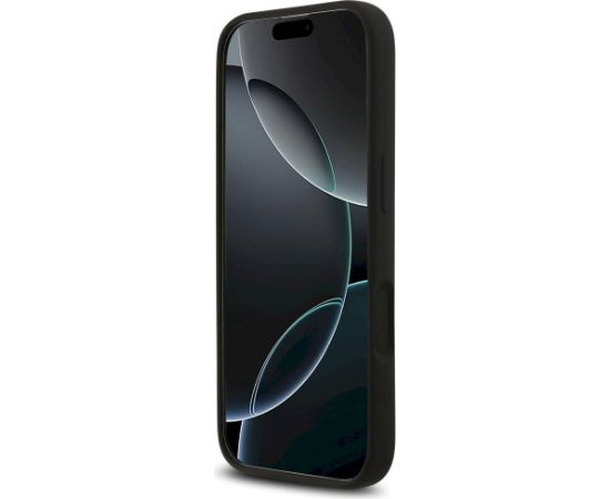 Case Guess Silicone Triangle Logo MagSafe Aizsargapvalks priekš iPhone 17 / melns Neoriģinālie Maciņi