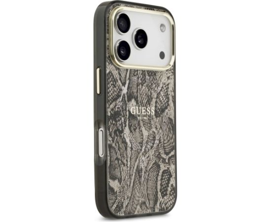 Guess Python Pattern MagSafe Case Защитный чехол для iPhone 17 Pro / коричневый Чехлы - альтернативные