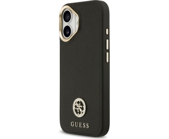 Case Guess Grained Strass Logo MagSafe Aizsargapvalks priekš iPhone 17 / melns Neoriģinālie Maciņi