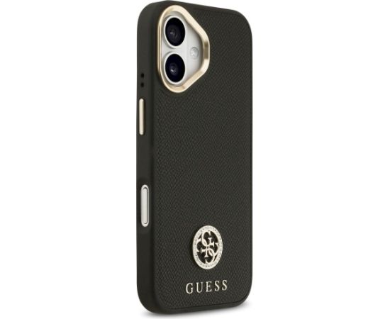 Case Guess Grained Strass Logo MagSafe Aizsargapvalks priekš iPhone 17 / melns Neoriģinālie Maciņi