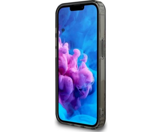 Guess IML Flowers MagSafe Case Aizsargapvalks priekš iPhone 16e / melns Neoriģinālie Maciņi