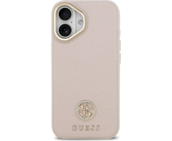 Case Guess Grained Strass Logo MagSafe Aizsargapvalks priekš iPhone 17 / rozā Neoriģinālie Maciņi