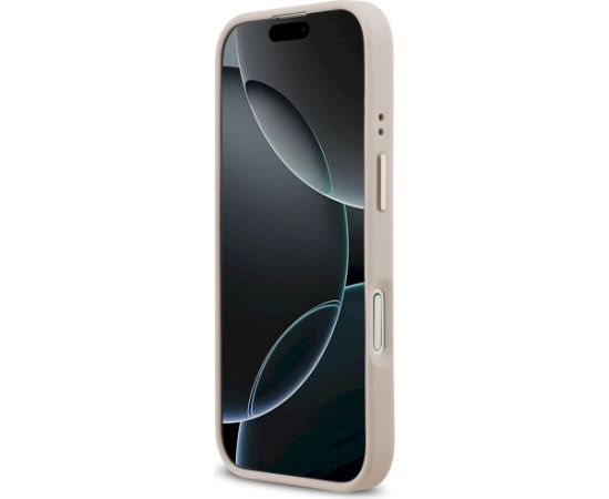 Case Guess Grained Strass Logo MagSafe Aizsargapvalks priekš iPhone 17 / rozā Neoriģinālie Maciņi