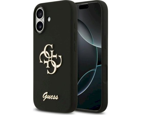 Guess Silicone Big 4G Script case Защитный чехол для iPhone 17 / чёрный Чехлы - альтернативные