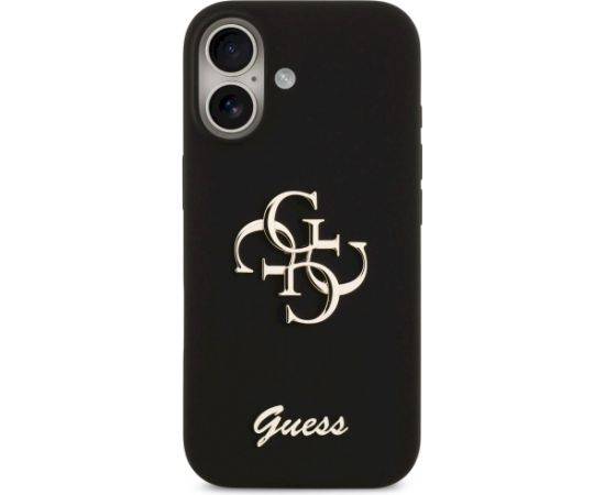 Guess Silicone Big 4G Script case Защитный чехол для iPhone 17 / чёрный Чехлы - альтернативные