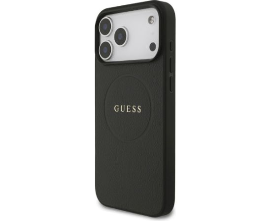Guess Grained Ring MagSafe case Защитный чехол для iPhone 17 Pro Max / чёрный Чехлы - альтернативные