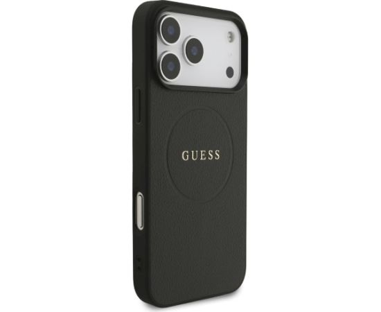 Guess Grained Ring MagSafe case Защитный чехол для iPhone 17 Pro Max / чёрный Чехлы - альтернативные