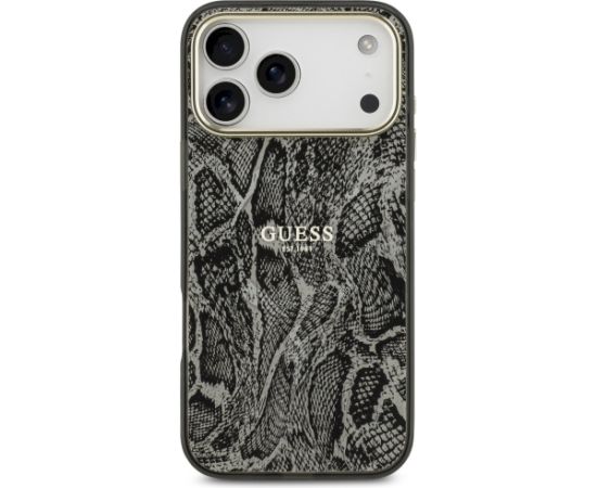 Guess Python Pattern MagSafe Case Защитный чехол для iPhone 17 Pro Max / чёрный Чехлы - альтернативные