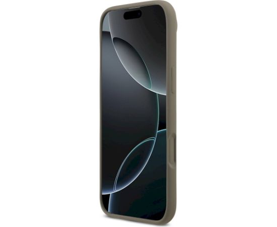 Guess Silicone Big 4G Script Case Aizsargapvalks priekš iPhone 17 Air / brūns Neoriģinālie Maciņi