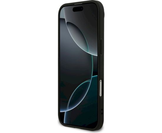 Guess Saffiano Classic Logo MagSafe Aizsargapvalks priekš iPhone Air / melns Neoriģinālie Maciņi