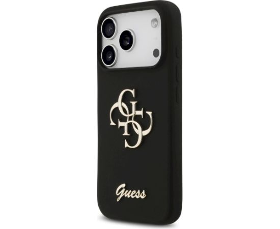 Guess Silicone Big 4G Script case Защитный чехол для iPhone 17 Pro / чёрный Чехлы - альтернативные