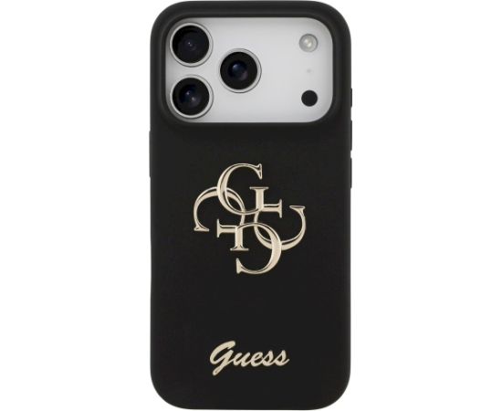 Guess Silicone Big 4G Script case Защитный чехол для iPhone 17 Pro / чёрный Чехлы - альтернативные