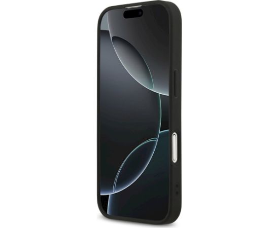 Guess Saffiano Classic Logo MagSafe Aizsargapvalks priekš iPhone 17 / melns Neoriģinālie Maciņi