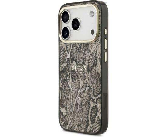 Guess Python Pattern MagSafe Case Защитный чехол для iPhone 17 Pro Max / коричневый Чехлы - альтернативные