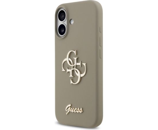 Guess Silicone Big 4G Script Case Защитный чехол для iPhone 17 / коричневый Чехлы - альтернативные