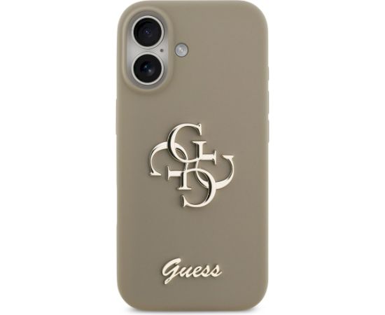 Guess Silicone Big 4G Script Case Защитный чехол для iPhone 17 / коричневый Чехлы - альтернативные