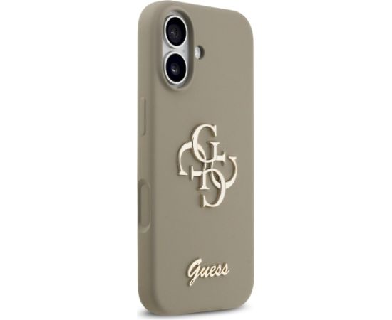 Guess Silicone Big 4G Script Case Защитный чехол для iPhone 17 / коричневый Чехлы - альтернативные