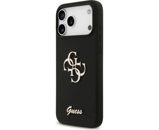 Guess Silicone Big 4G Script case Защитный чехол для iPhone 17 Pro Max / чёрный Чехлы - альтернативные