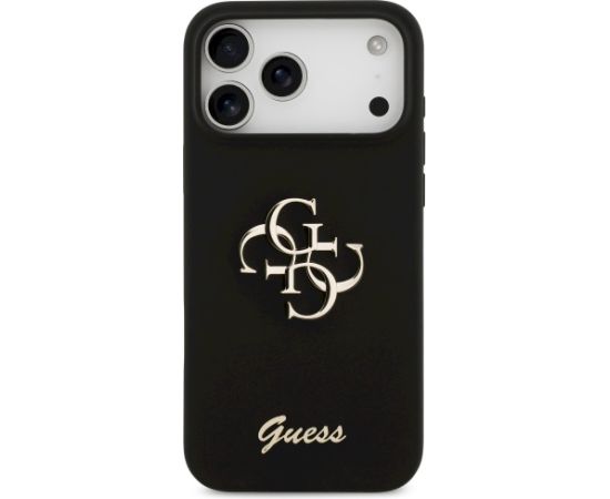 Guess Silicone Big 4G Script case Защитный чехол для iPhone 17 Pro Max / чёрный Чехлы - альтернативные