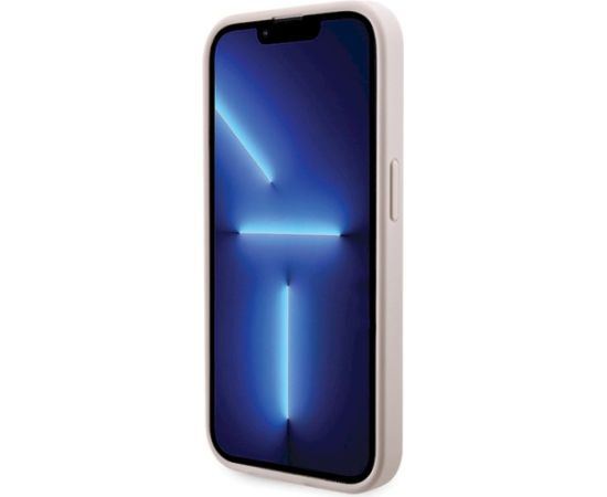 Guess GUHMP15LP4RPSP Hardcase 4G Printed Stripes MagSafe Aizsargapvalks priekš iPhone 15 Pro 6.1" / rozā Neoriģinālie Maciņi