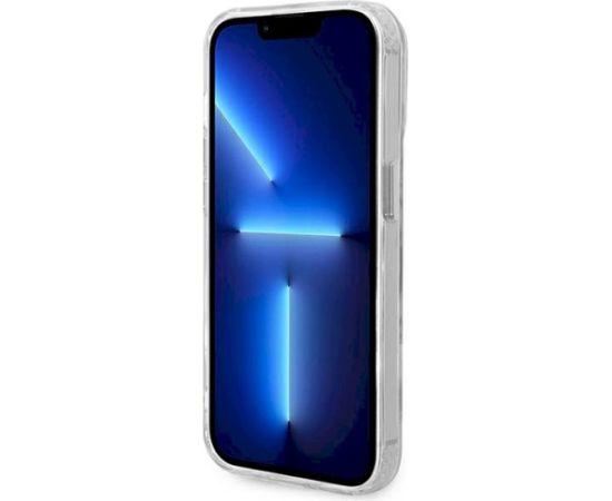 Guess GUHMP14LHTRMS Metal Outline Magsafe Hardcase Aizsargapvalks priekš iPhone 14 Pro 6,1" / sudraba Neoriģinālie Maciņi