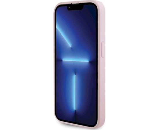 Guess GUHMP14LPSAHMCP Hardcase Saffiano MagSafe Aizsargapvalks priekš iPhone 14 Pro 6,1" / rozā Neoriģinālie Maciņi