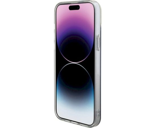 Guess GUHMP15XHITSK Hardcase IML Iridescent MagSafe Aizsargapvalks priekš iPhone 15 Pro Max 6.7" Neoriģinālie Maciņi
