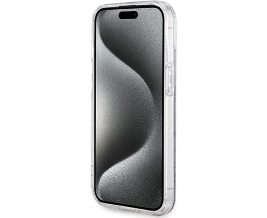 Guess GUHMP15SHGCUSTGK Hardcase IML GCube MagSafe Aizsargapvalks priekš iPhone 15 / 14 / 13 6.1" / melns Neoriģinālie Maciņi