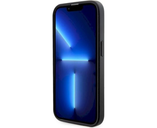 Guess GUHMP14XHGCFSEK GCube Stripes MagSafe Aizsargapvalks priekš iPhone 14 Pro Max 6.7" / melns Neoriģinālie Maciņi
