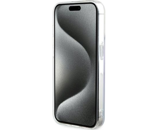 Guess GUHMP15LHITSU Hardcase IML Iridescent MagSafe Aizsargapvalks priekš iPhone 15 Pro 6.1" / violets Neoriģinālie Maciņi