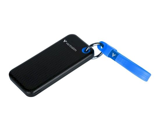 Verbatim 32416 Pocket SSD Ārējais disks 256GB USB-C 3.2 gen.2 / melni-zils Ārējie cietie diski HDD SSD