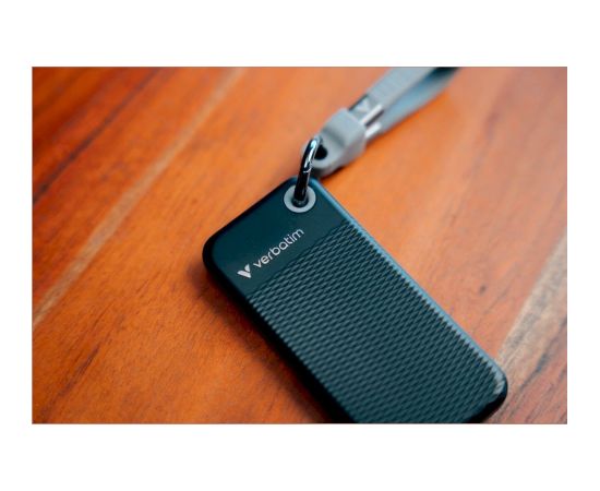 Verbatim 32282 Pocket SSD Ārējais disks 512GB USB-C 3.2 gen.2 atslēgu piekariņš / melns-pelēks Ārējie cietie diski HDD SSD
