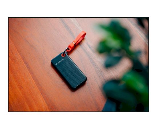 Verbatim Pocket SSD Ārējais disks 256GB USB-C 3.2 gen.2 / melns-sarkans Ārējie cietie diski HDD SSD
