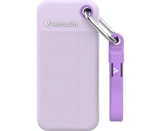 Verbatim 32323 External Drive Pocket SSD Ārējais disks 2TB USB-C 3.2 gen.2 / balti-violets Ārējie cietie diski HDD SSD