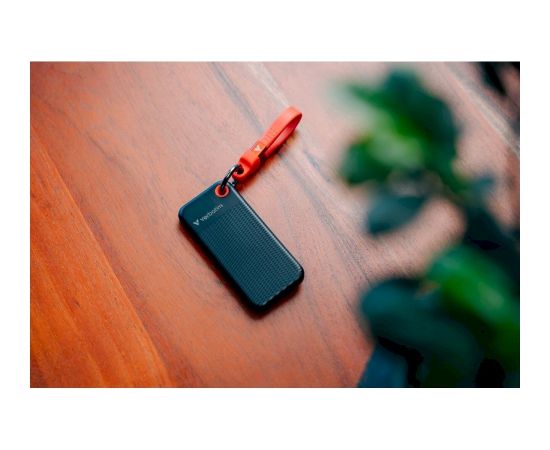 Verbatim Pocket SSD Ārējais disks 512GB USB-C 3.2 gen.2 atslēgu piekariņš / melns zils Ārējie cietie diski HDD SSD