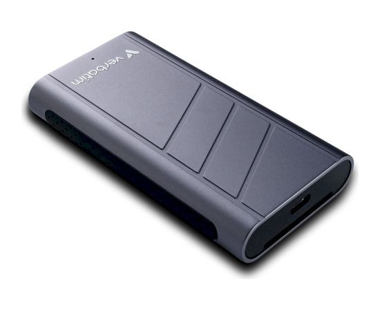Verbatim 32021 TurboMetal SSD Ārējais disks 1TB USB4 USB-C / pelēks Ārējie cietie diski HDD SSD
